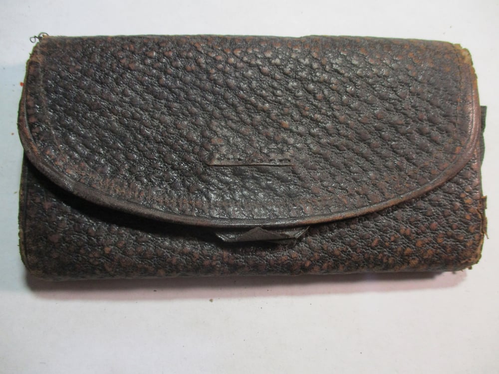 #179-CIVIL WAR SALE: ORIGINAL WALLET FROM THE CIVIL WAR ERA OFFERED IN THIS SALE