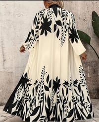 Image 2 of Black and White Floral 2 piece Set