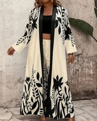 Image 3 of Black and White Floral 2 piece Set