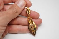 Image 5 of RARE 18k Rose Gold Georgian Era Italian Fabricated Earrings and Pendant, Brooch Set in Original Box