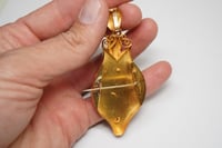 Image 8 of RARE 18k Rose Gold Georgian Era Italian Fabricated Earrings and Pendant, Brooch Set in Original Box