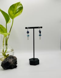 Image 4 of Funky Lapis and Mushroom Hoops