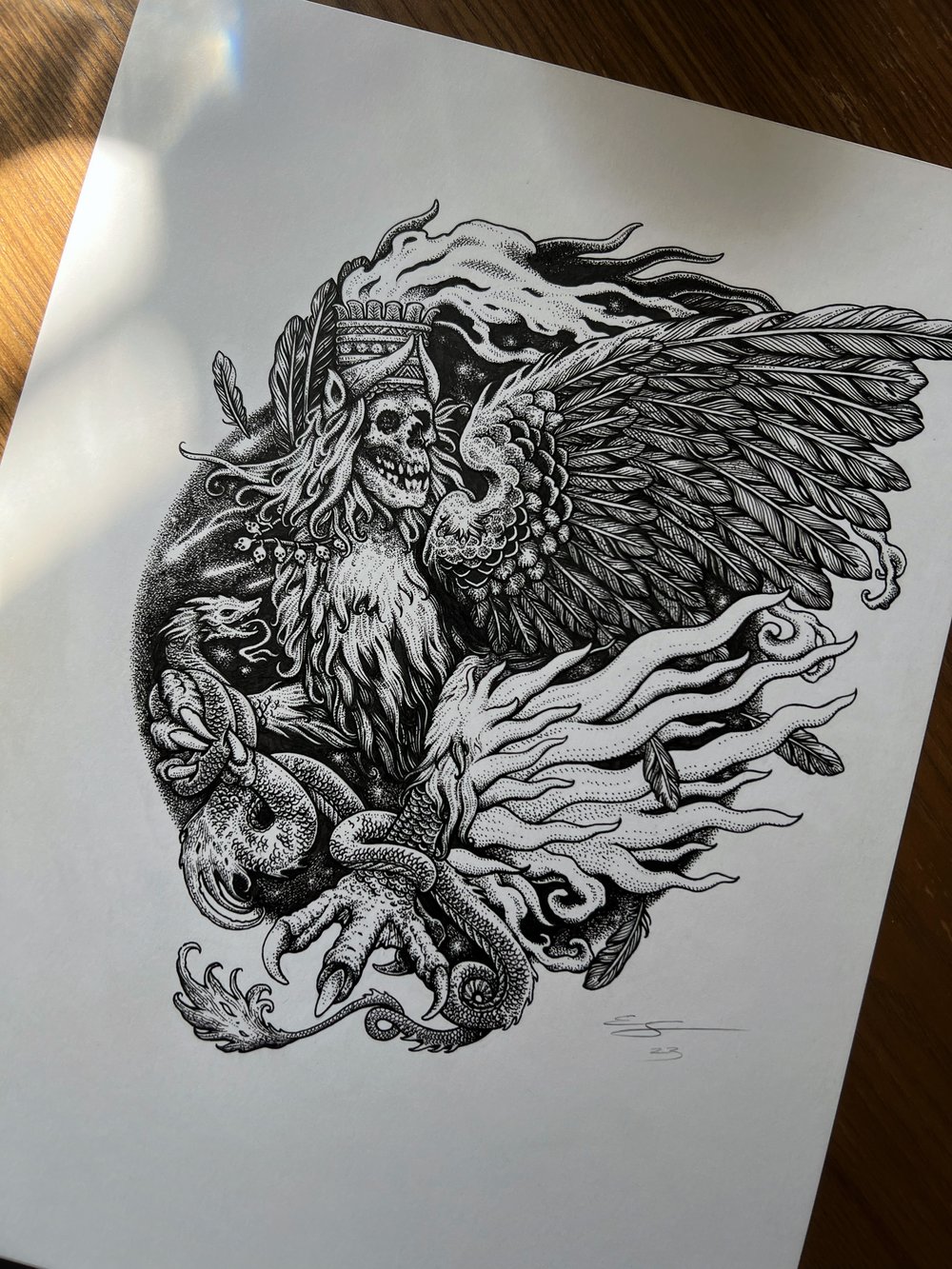 Image of High On Fire (Clashing Gods) - Original Art