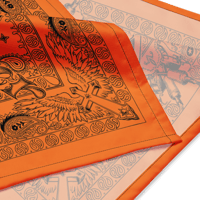Image 5 of DOC / Prison Orange Bandana - Black on Orange