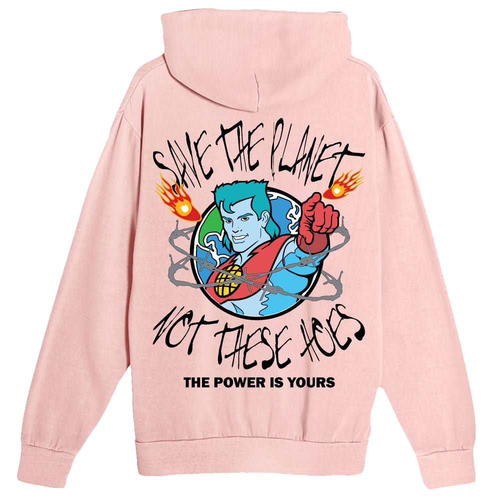 SAVE THE PLANET HOODIE (SALMON)