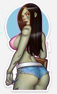 Image of Zombie Tramp I’ll-Con Die Cut Sticker