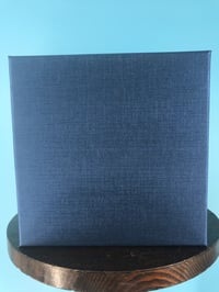 Image 2 of Burlington Recording 1/4" x 7" Heavy Duty BLUE Trident Metal Reel in Silver Box - 6 Windage Holes