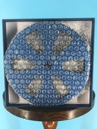 Image 4 of Burlington Recording 1/4" x 7" Heavy Duty BLUE Trident Metal Reel in Silver Box - 6 Windage Holes