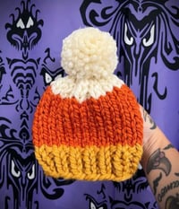 Candy corn beanie