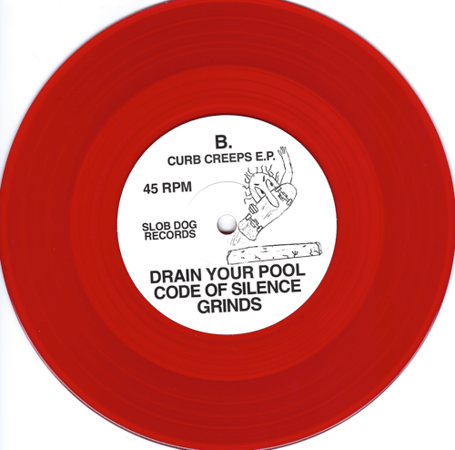 Image of Curb Creeps - Limited Edition 7" Red Vinyl Small Hole 6 Song EP in Poly Bag