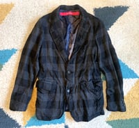 Image 1 of Sage de Cret plaid wool blazer, patchwork lining, made in Japan, size M