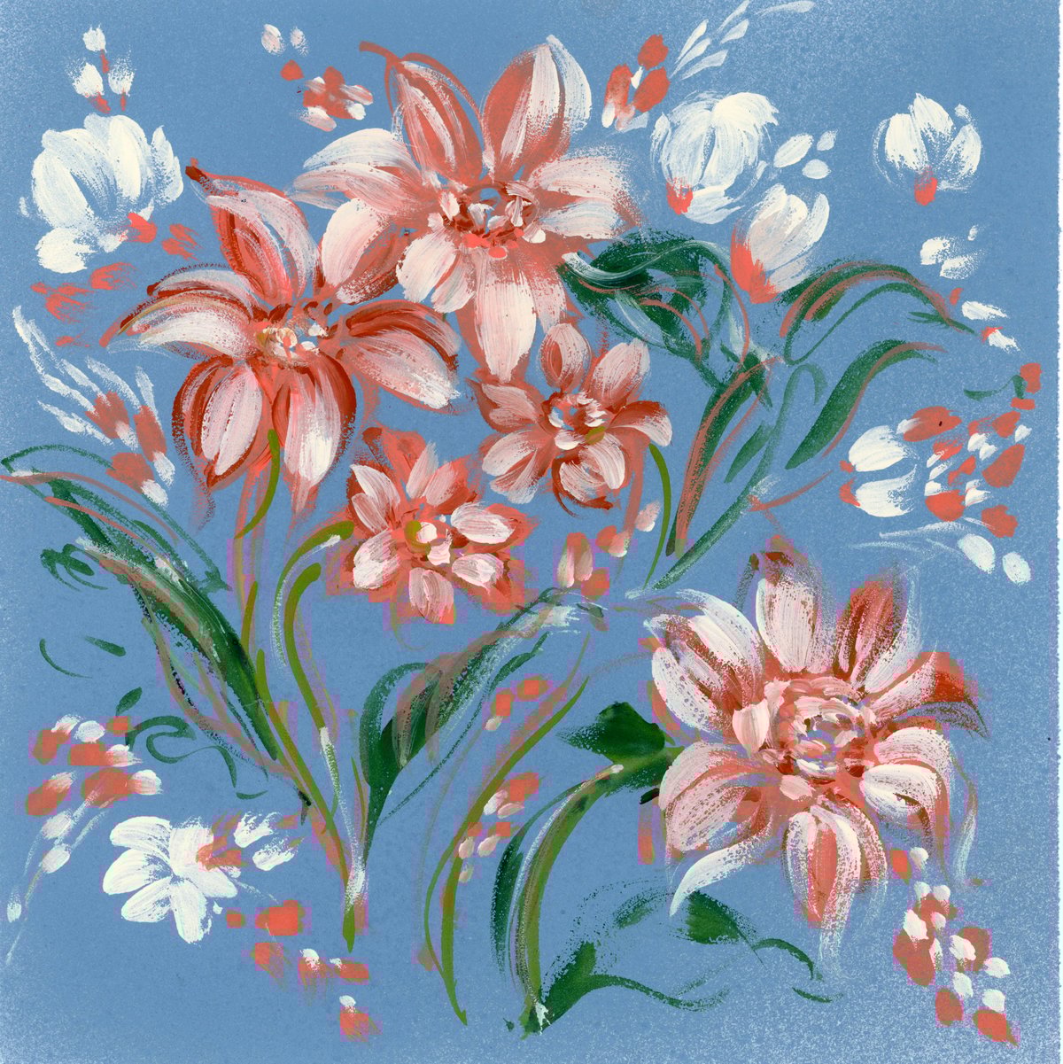 Image of Frosted Blue Dahlia Ornament