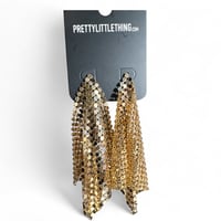 Image 2 of PRETTY LITTLE THING- CHAINMAIL STATEMENT EARRINGS