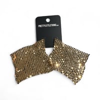Image 3 of PRETTY LITTLE THING- CHAINMAIL STATEMENT EARRINGS
