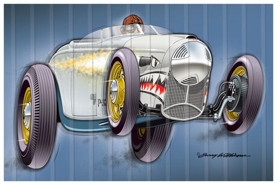 Image of "Foose P-32" Print: 18 x 12"