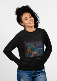 Image 1 of Black Girl Magic Sweatshirt - Black