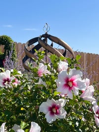Image 3 of Hibiscus and Copper Windspinner - 12” X 18” Canvas Print