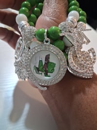 Image 2 of Green purse w heels