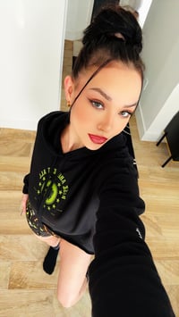 Image 12 of Rise Above Womens Cropped Hoodie