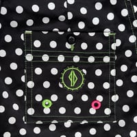Image 7 of PD x Foreverwet black with white polka dot 100% cotton board short