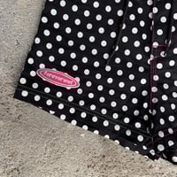 Image 8 of PD x Foreverwet black with white polka dot 100% cotton board short