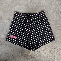 Image 10 of PD x Foreverwet black with white polka dot 100% cotton board short