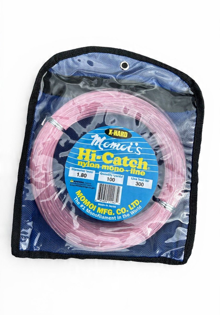 Momoi Xtra Hard Mono - Available in Pink/Clear (Excellent for bait