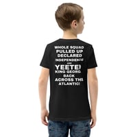 Image 7 of 7-6 Front and Back George Washington Yeeted Youth Shirt