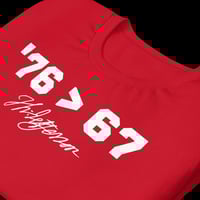 Image 9 of Adult Front and Back Shirt Thomas Jefferson '76 is Greater Than 67 Self-Evident Shirt