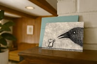 Image 1 of 'She cares for birds' Greeting Card