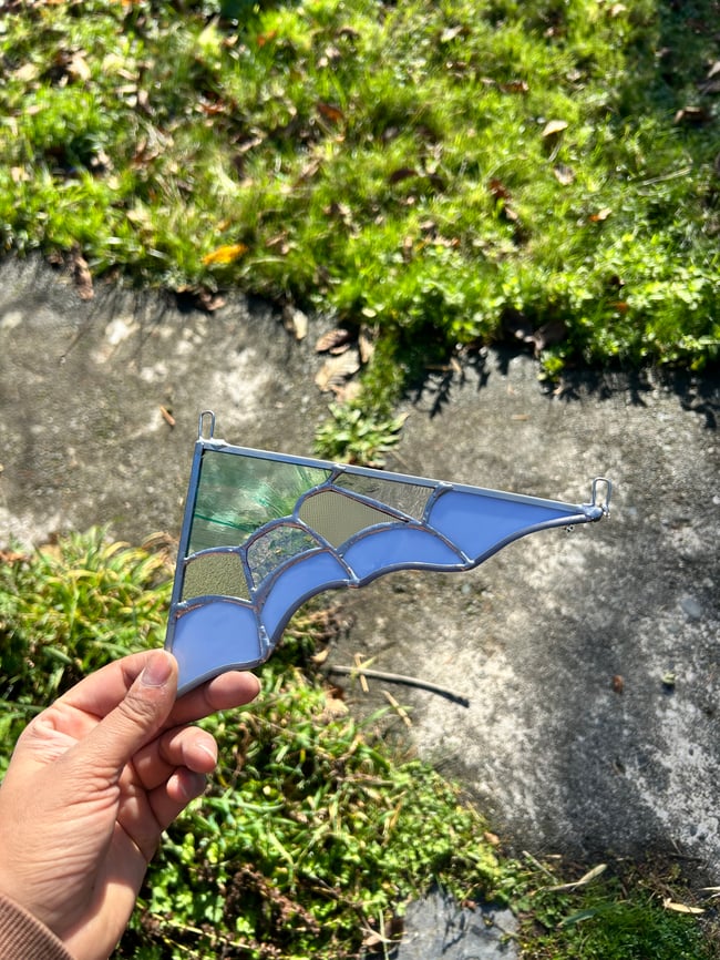 Baby blue spider web