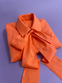 Image 13 of Ready-to-ship Sherbet flower button bow blouse
