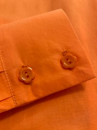 Image 2 of Ready-to-ship Sherbet flower button bow blouse