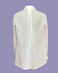 Image 10 of Ready-to-ship Ivory flower button bow blouse