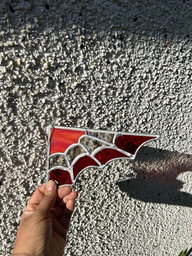 Pink & red spider web