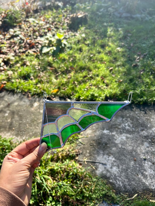 Small green spider web 