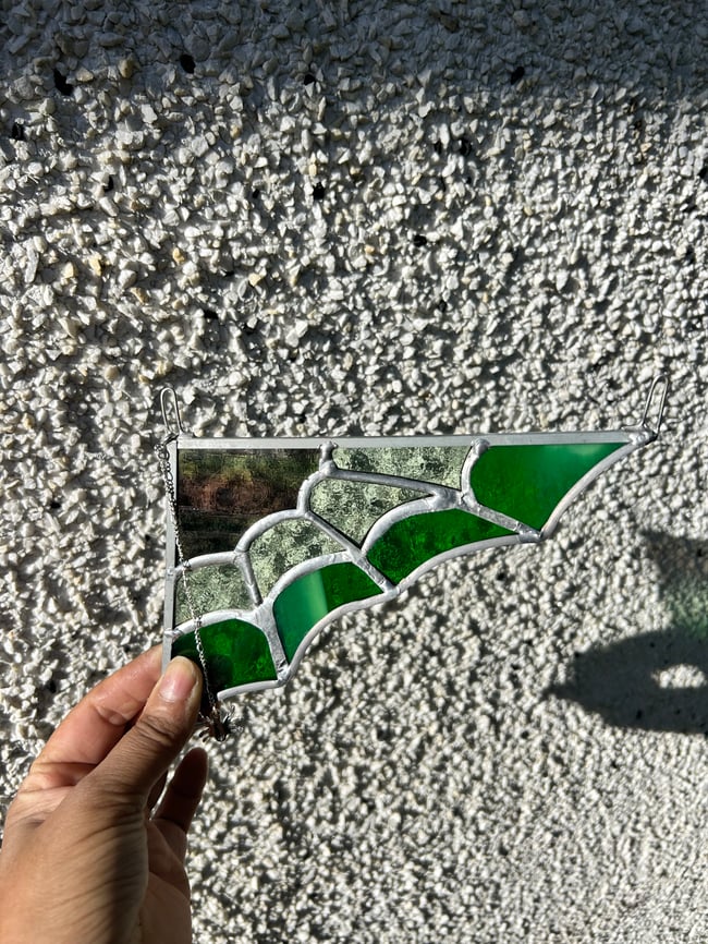 Small green spider web