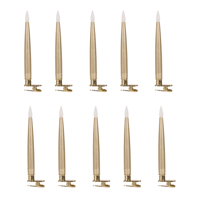 Image 2 of LED Candles - Taper - Luxury Gold - Set of 10