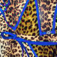 Image 3 of ଘ(ᵕ˵ ૩ᵕ)☆゚leopard and royal blue <3 various sizes **