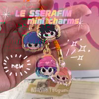 Image 1 of Overwatch2 mini Phone Charm - LE SSERAFIM Juno / Kiriko / DV.a / Mercy - Sakura Mercy - 2cm Rainb...