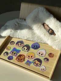 Image 1 of Valorant Starry Holographic Sticker - Clove / Sage / Omen / Jett / Neon / Phoenix / Gekko / Chamb...