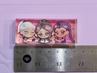 Image 4 of Valorant Stained-Glass Acrylic Fridge Magnet — Jett / Sage / Reyna