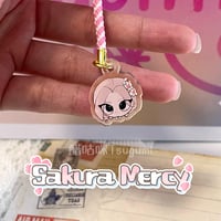 Image 4 of Overwatch2 mini Phone Charm - LE SSERAFIM Juno / Kiriko / DV.a / Mercy - Sakura Mercy - 2cm Rainb...