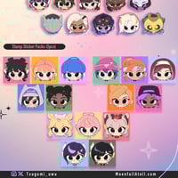 Image 4 of Overwatch 2 Mini Postage Stamp Stickers Packs(5 pcs) — Juno Mythic / LE SSERAFIM Pack 1 / Pack 2