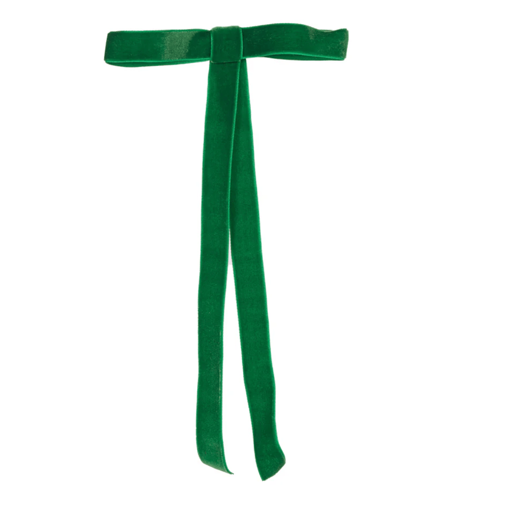 Image of Classic Bows - Green Velvet - 6 Pack