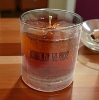 Bourbon on the rocks gel candle 