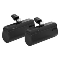Image 1 of EFM Power On-The-Go Twin Pack For all USB-C Devices - Black With Free Kids Headphones
