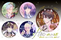 Image 1 of HBD 2025 Holo-Glitter Badge