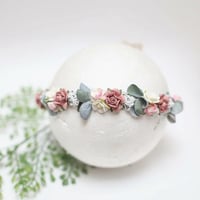 Image 1 of halo vieux rose et vieux vert