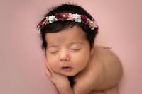 Image 2 of halo cerise et vieux rose